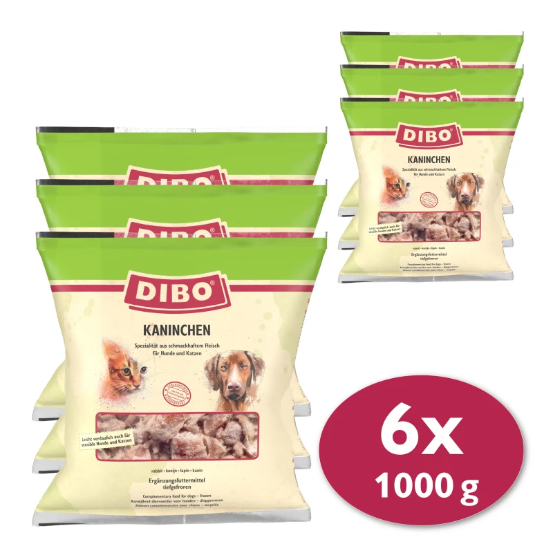fressnapf DIBO Frostfutter Kaninchen 6x1 kg Limitierter Zeitrabatt