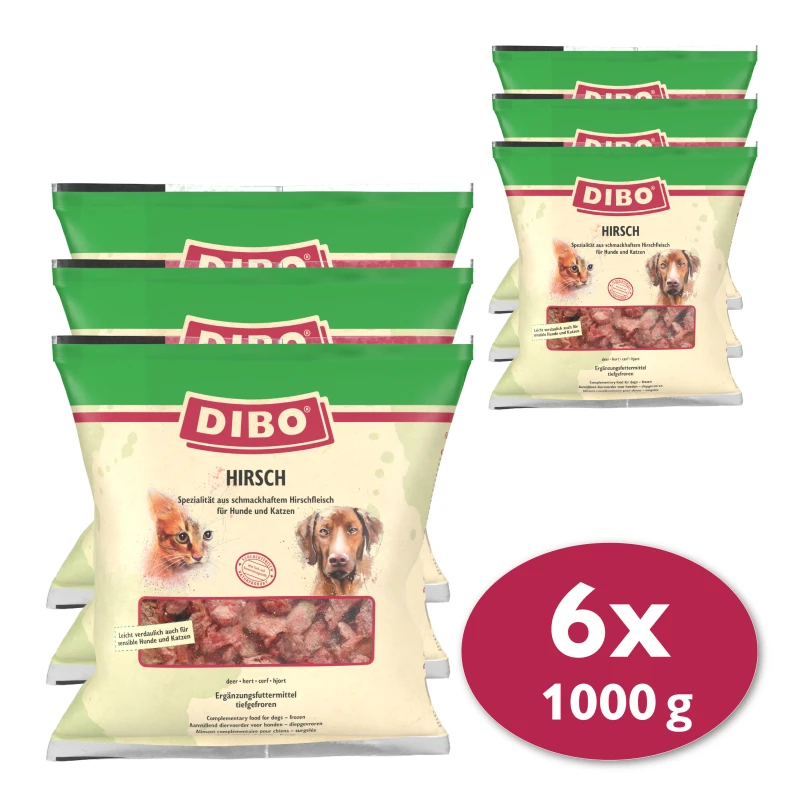 fressnapf DIBO Frostfutter Hirsch 6x1 kg Fabrik Onlineshop