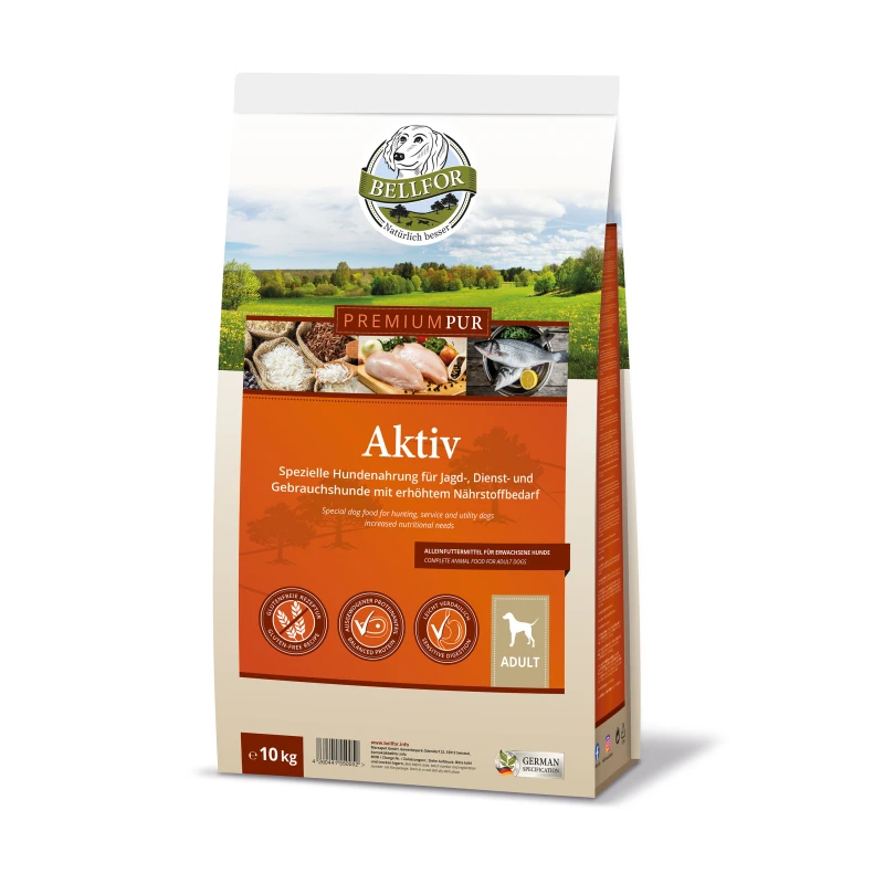 fressnapf Bellfor Glutenfrei Hundefutter für sportliche Hunde - PREMIUM PUR Aktiv