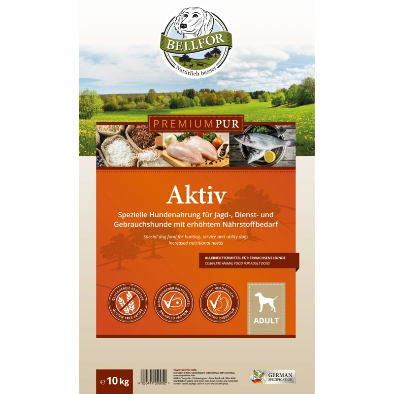 fressnapf Bellfor Glutenfrei Hundefutter für sportliche Hunde - PREMIUM PUR Aktiv Sonderangebot