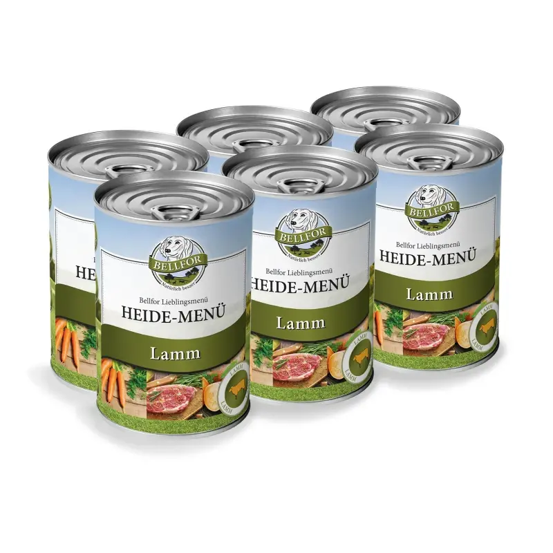 fressnapf Bellfor Futterset mit Heide-Menü Hundefutter Nass für kleine Hunde mit Übergewicht 2 550 g Begrenztes Angebot