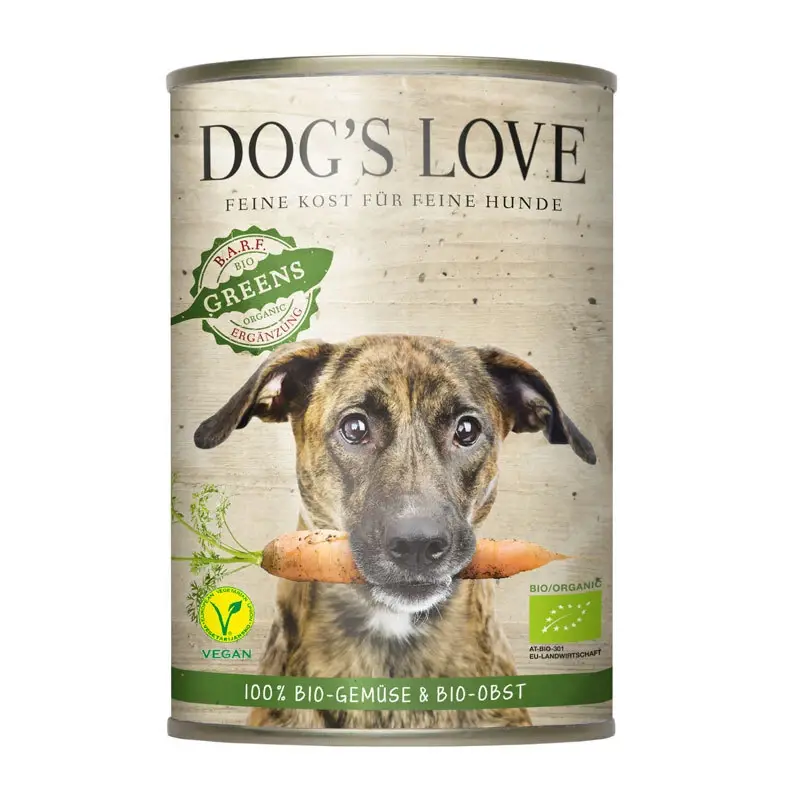 fressnapf DOG'S LOVE Greens Bio Obst und Gemüse 6x400 g