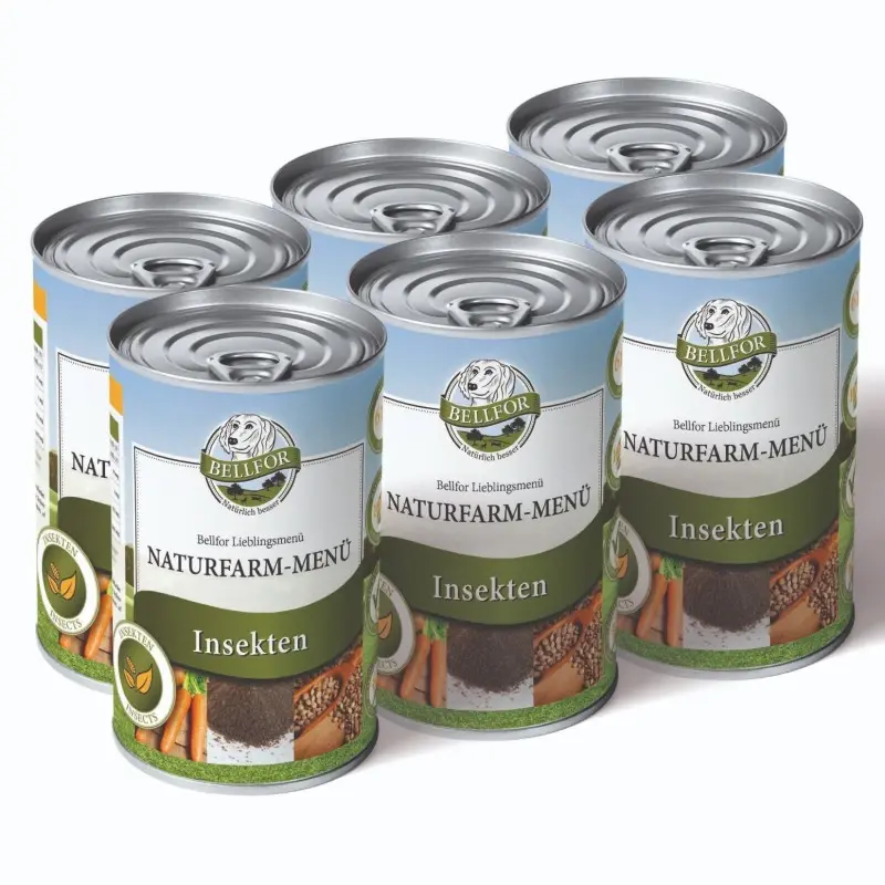 fressnapf Bellfor Hundefutter Nass mit Insekten - Naturfarm-Menü - 6x400g Tägliche Deals