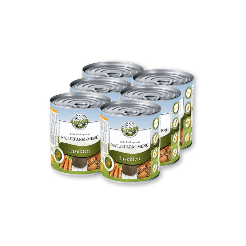 fressnapf Bellfor Hundefutter Nass mit Insekten - Naturfarm-Menü - 6x800g JETZT KAUFEN