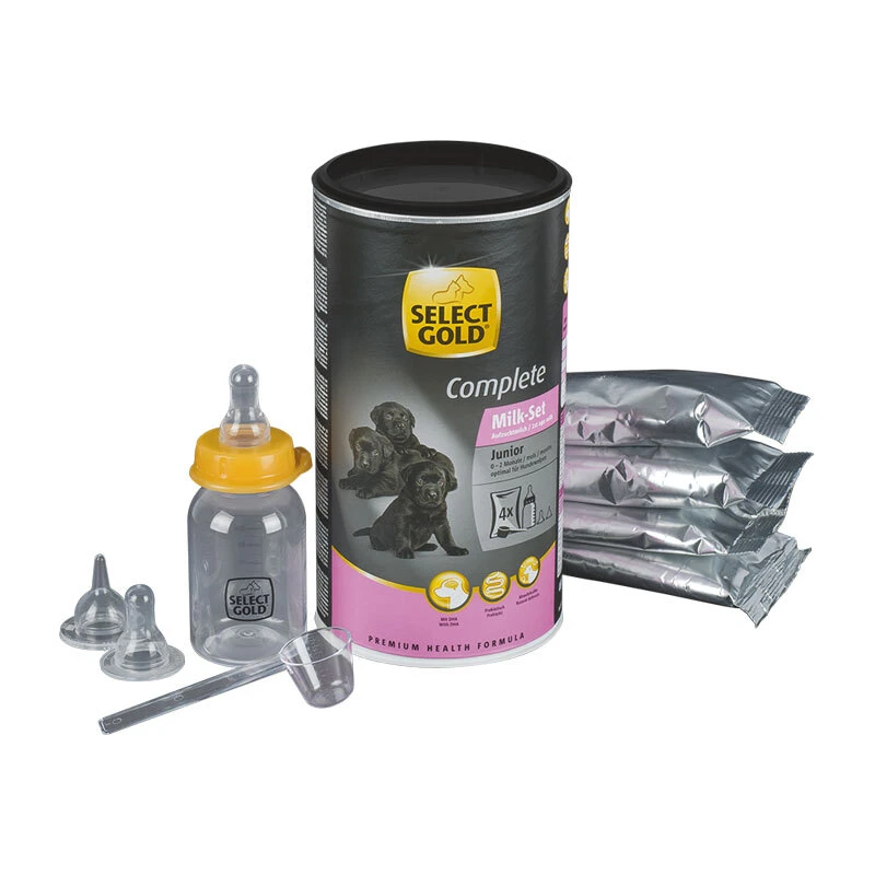 fressnapf SELECT GOLD Complete Milk-Set Junior inkl. Milchflasche & Löffel 400g Auslauf