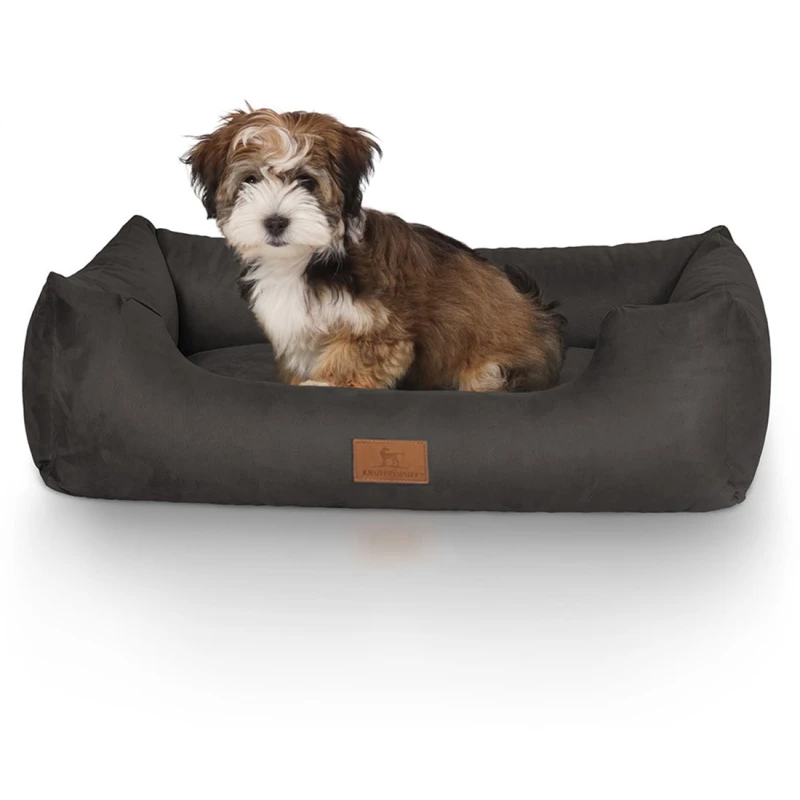 fressnapf Knuffelwuff Hundebett Dreamline aus Velours schwarz M-L