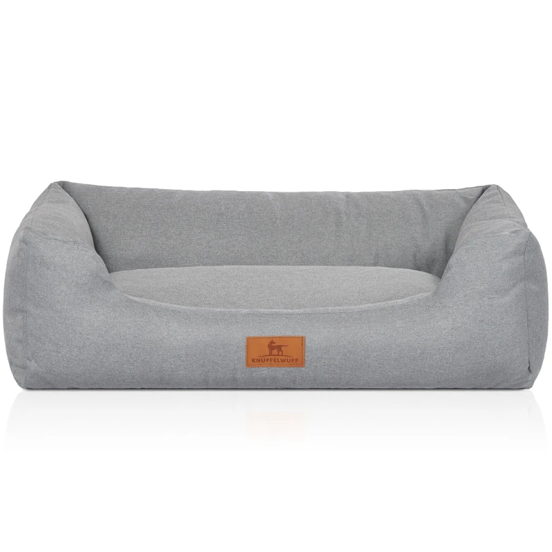 fressnapf Knuffelwuff Hundebett Emma aus Velours mit feinem Handwebcharakter in Pastellfarben petrol M-L Sonderangebot der Fabrik