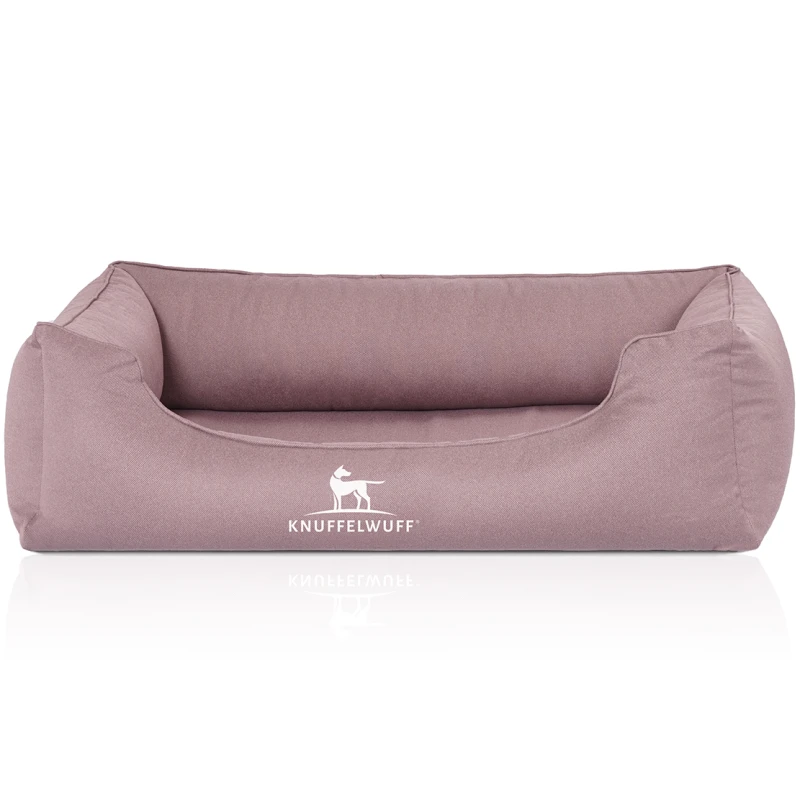 fressnapf Knuffelwuff Orthopädisches Wasserabweisendes Hundebett Leon aus Velours mit Handwebcharakter hellrosa M-L Discount Store für neue Produkte