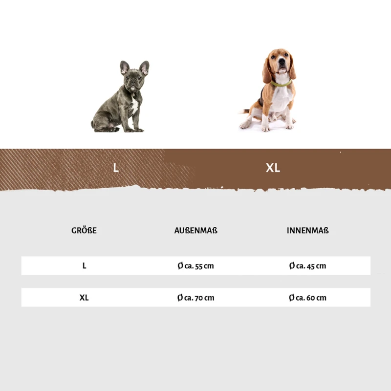 fressnapf Knuffelwuff Hundehöhle Pumbaa aus Velours braun L Kostenloser Versand international