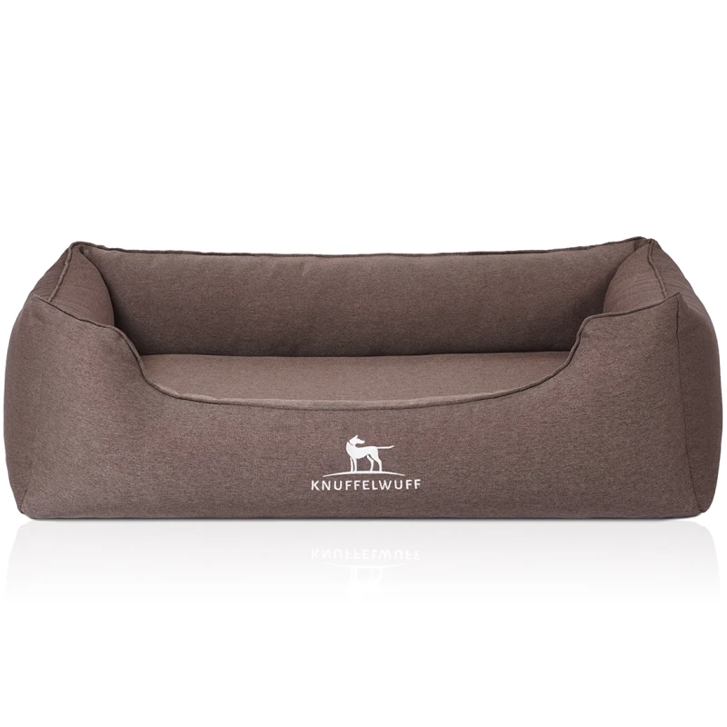 fressnapf Knuffelwuff Orthopädisches Hundebett Leano aus Velours mit Handwebcharakter braun M-L Speichern exportieren