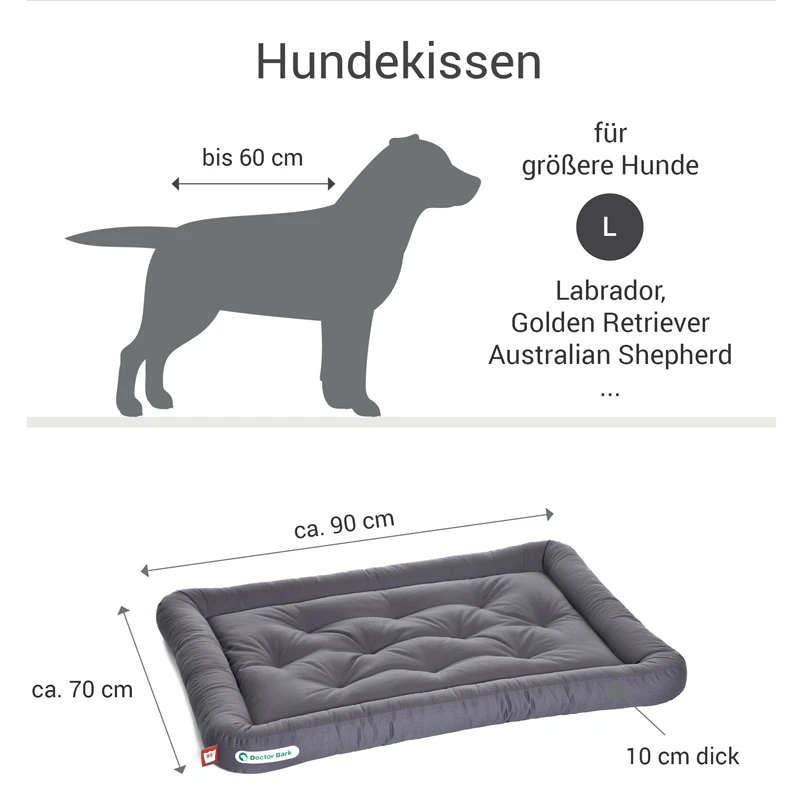 fressnapf Doctor Bark Liegekissen grau L Angebote