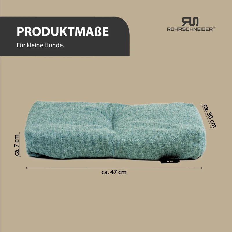 fressnapf Rohrschneider ® Hundebett mit Anti-Rutsch-Boden strapazierfähiges Kissen für Hunde und Katzen B47 x T30 x H7 cm inkl. Gratis-Wassernapf Cyber Monday