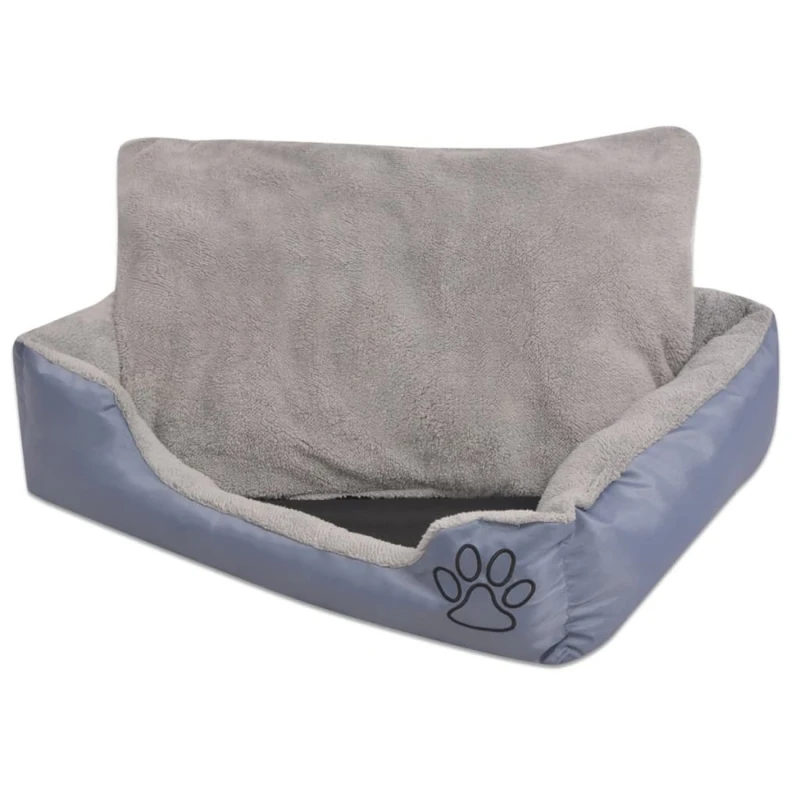 fressnapf VidaXL Hundebett mit gepolstertem Kissen Grau 48 cm 48 cm 18 cm
