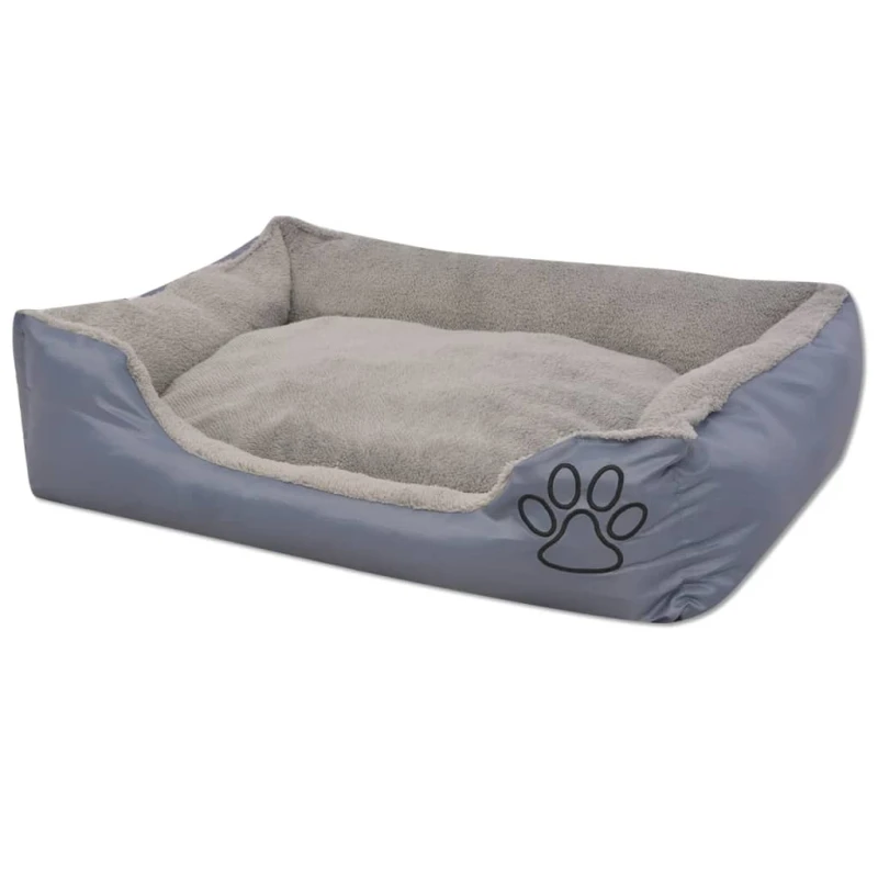 fressnapf VidaXL Hundebett mit gepolstertem Kissen Grau 48 cm 48 cm 18 cm Vatertagsangebot