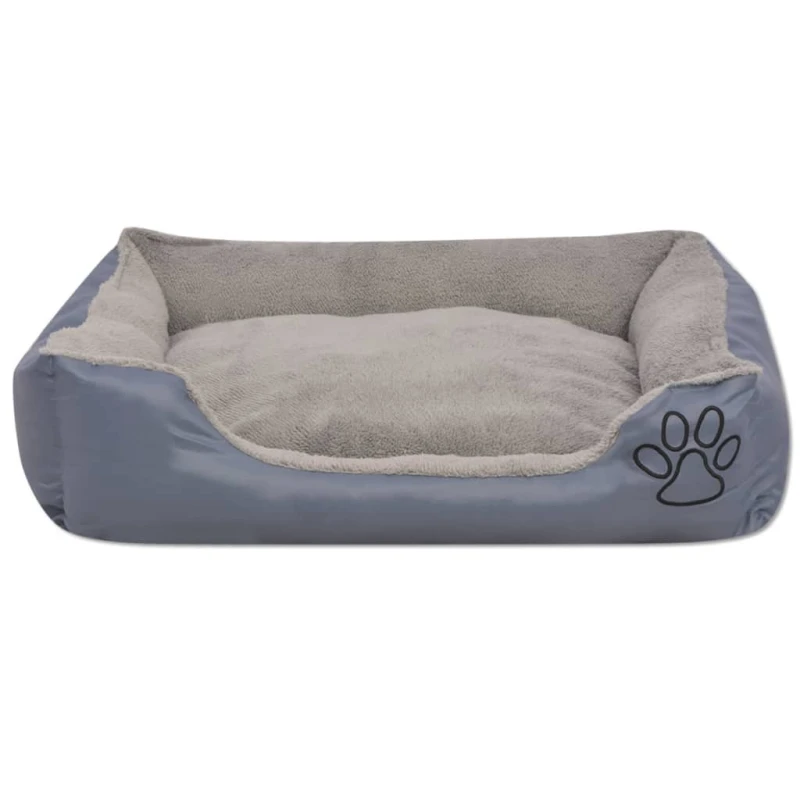 fressnapf VidaXL Hundebett mit gepolstertem Kissen Grau 48 cm 48 cm 18 cm Vatertagsangebot