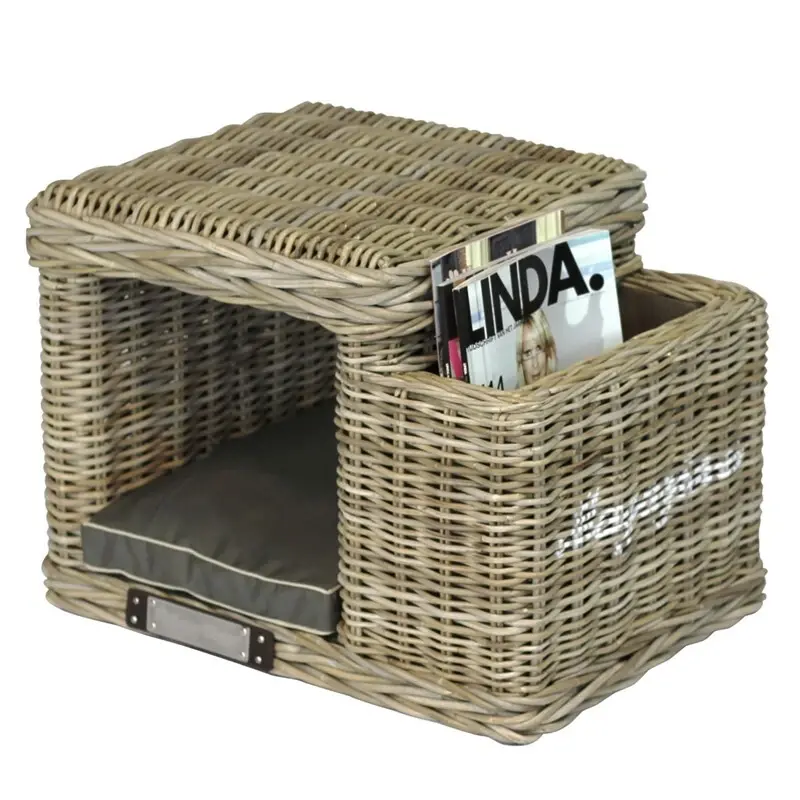 fressnapf Happy House Rattanhocker mit Zeitschriftenständer Sonderangebote