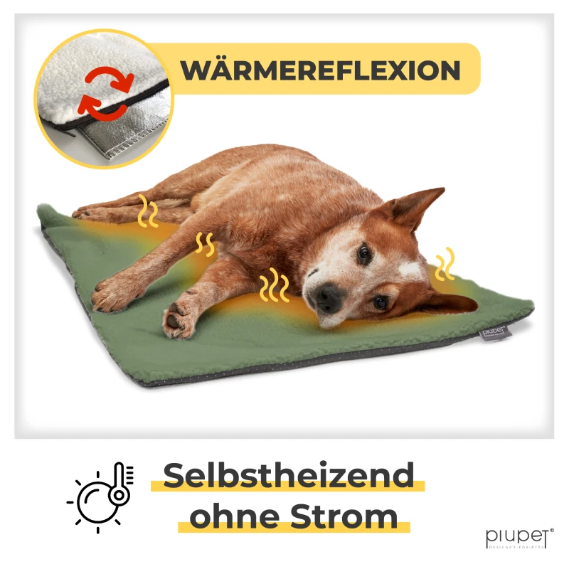 fressnapf PIUPET Selbstheizende Hundedecke grün Versandkostenfrei