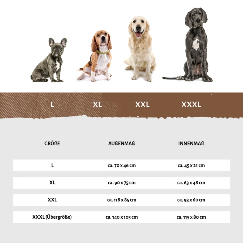 fressnapf Knuffelwuff Wasserfestes In und Outdoor Hundebett Lucky aus Nylongewebe rot L Flash Sale