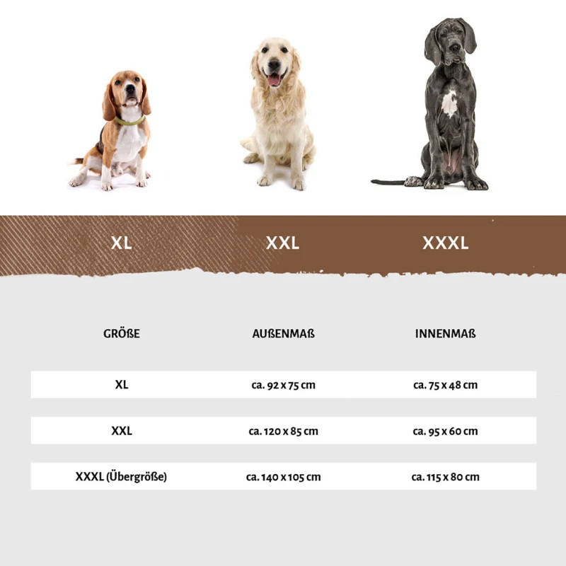 fressnapf Knuffelwuff Kunstleder Hundebett Jerry braun XL Preisnachlass