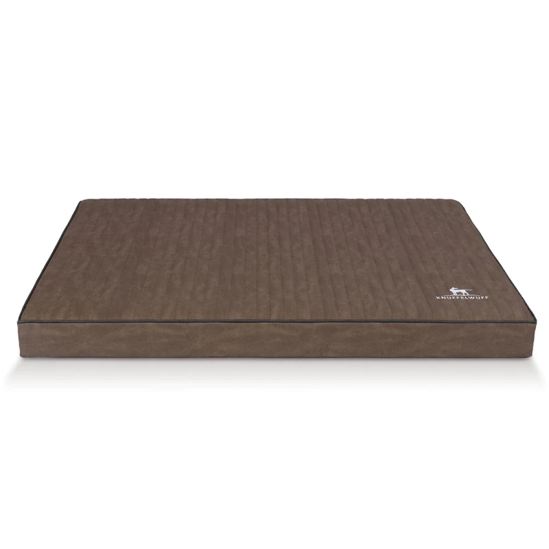 fressnapf Knuffelwuff orthopädische Hundematte Palomino aus laser-gestepptem Kunstleder braun L Top Angebot