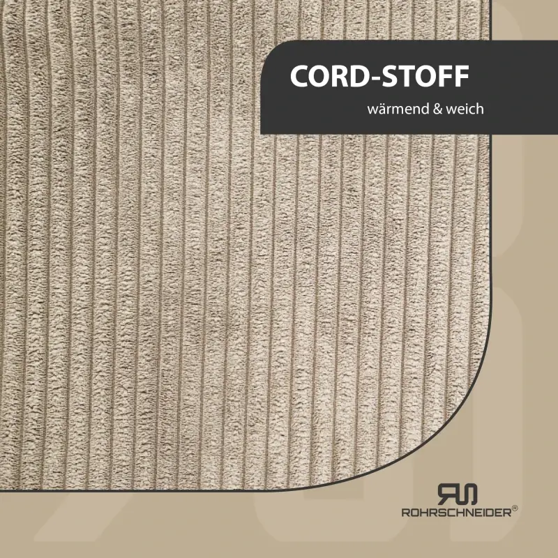 fressnapf Rohrschneider ® XXL Eck-Hundebett für große Hunde aus Cord M Kostenlose Rückgabe