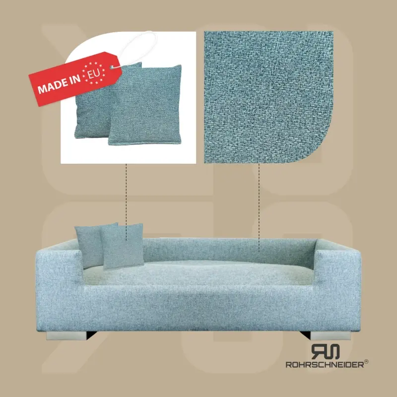 fressnapf Rohrschneider ® Hundesofa Hundebett für mittelgroße und grosse Hunde inkl. 2x Dekokissen 50% Rabatt mit kostenlosem Versand