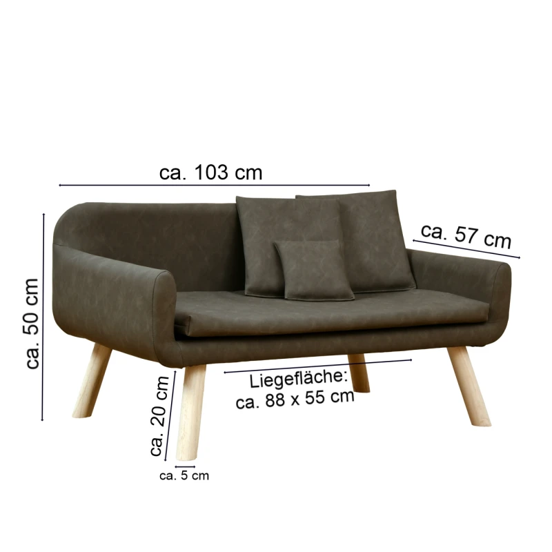 fressnapf Rohrschneider Hundesofa für mittlere Hunde abwaschbares Kunstleder taupe Rabatte dieses Monats