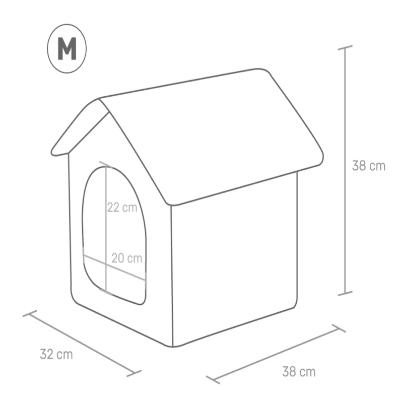 fressnapf Rexproduct Home Hütte grau M Auslauf