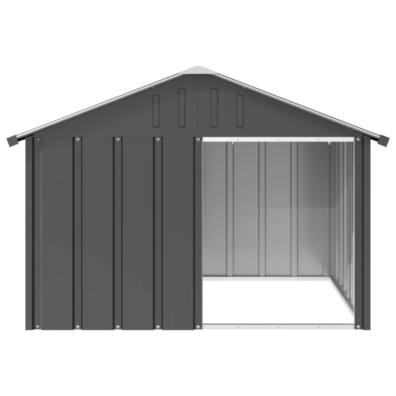 fressnapf VidaXL Hundehütte Verzinkter Stahl Hundezwinger Hundekäfig anthrazit 1 165 m 1 03 m 81 5 cm Blitzverkäufe