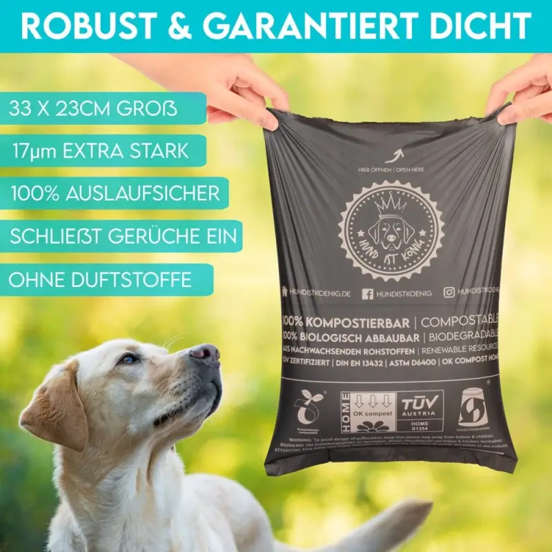 fressnapf HUND IST KÖNIG Hundekotbeutel biologisch abbaubar 100% kompostierbare Kotbeutel für Hunde Discount Store für neue Produkte
