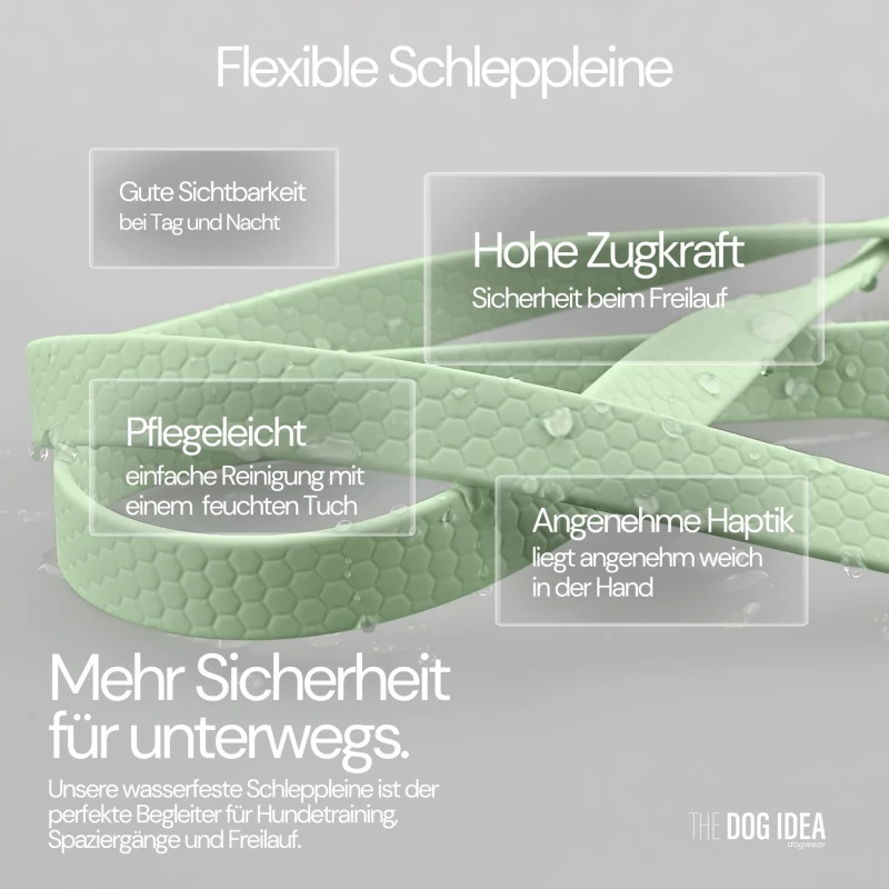 fressnapf THE DOG IDEA Schleppleine Mint 5 m Auslauf