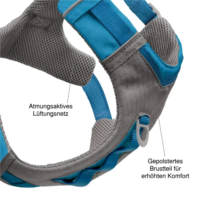 fressnapf Kurgo Journey Air Hundegeschirr blau/ grau L Flash Sale