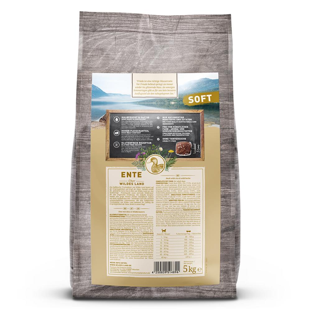 ﻿petspremium Wildes Land Ente mit Reis und Wildkräutern Soft Adult Trockenfutter 3 x 5 kg Begrenzt auf 3 Tage