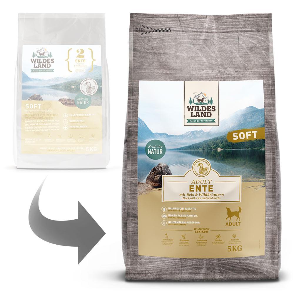﻿petspremium Wildes Land Ente mit Reis und Wildkräutern Soft Adult Trockenfutter 3 x 5 kg Begrenzt auf 3 Tage