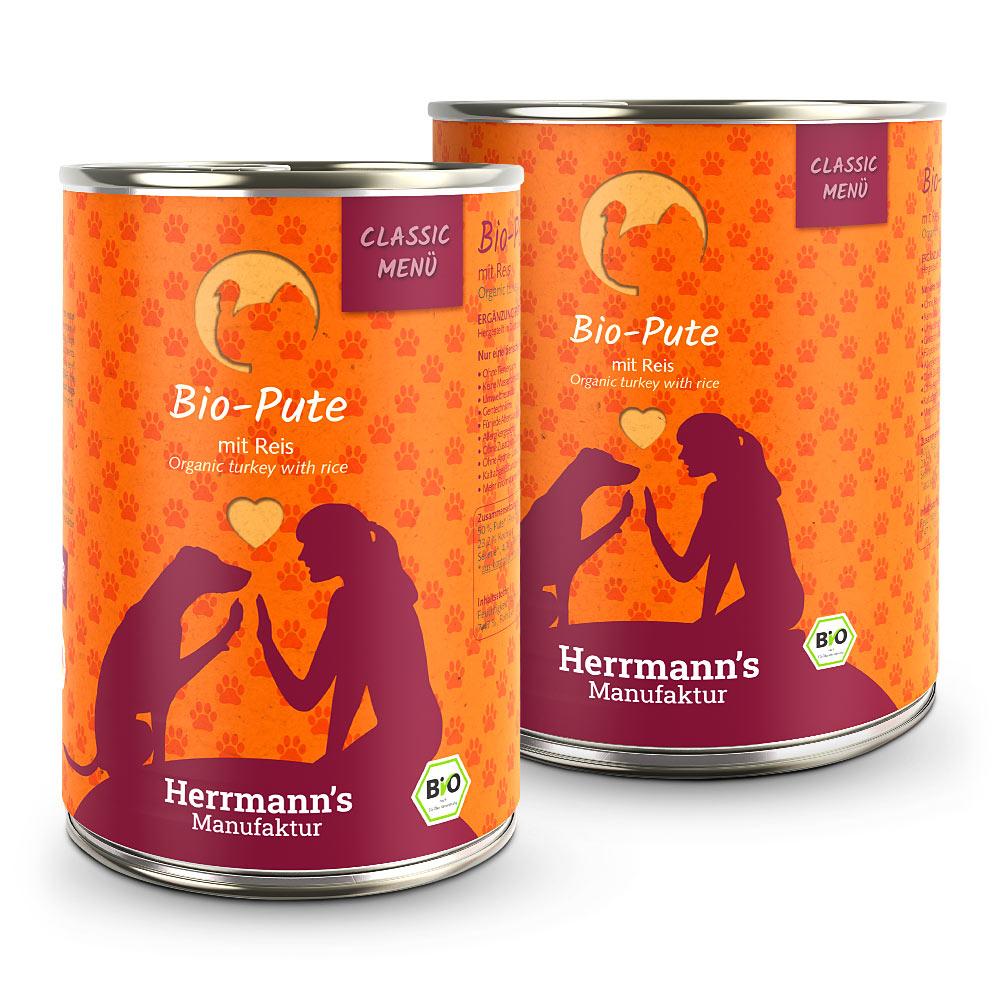 petspremium Herrmann's Bio-Pute mit Reis Classic Nassfutter 24 x 400 g Online