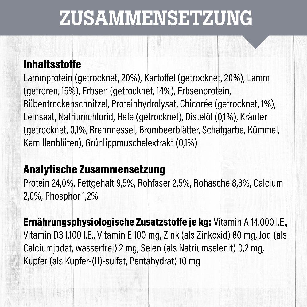 petspremium daily choice Lamm mit Kartoffeln und Erbsen Grainfree Trockenfutter 15 kg Outlet