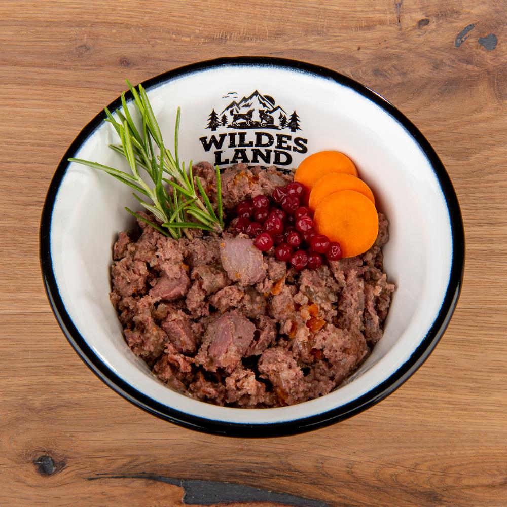 petspremium Wildes Land Huhn mit Karotten Zucchini Wildkräutern und Distelöl Classic Adult Nassfutter 6 x 800 g Fabrikverkauf