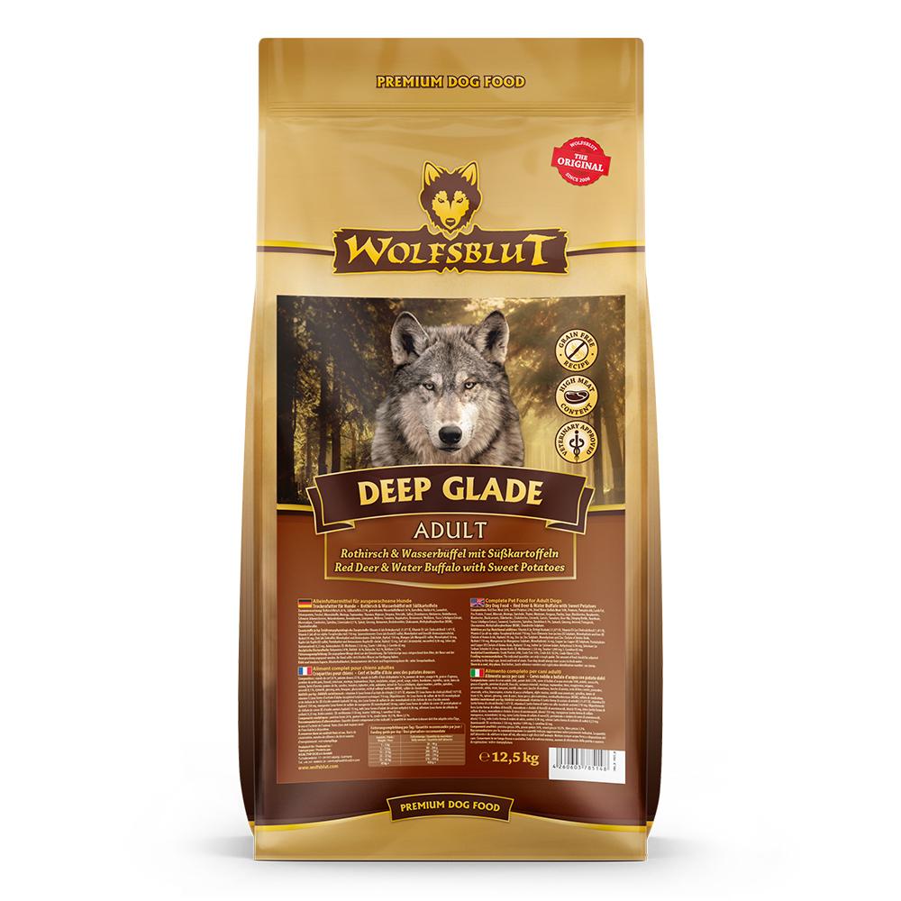 petspremium Wolfsblut Deep Glade - Rothirsch und Wasserbüffel Adult Trockenfutter 2 x 12 5 kg Kostenloser Versand