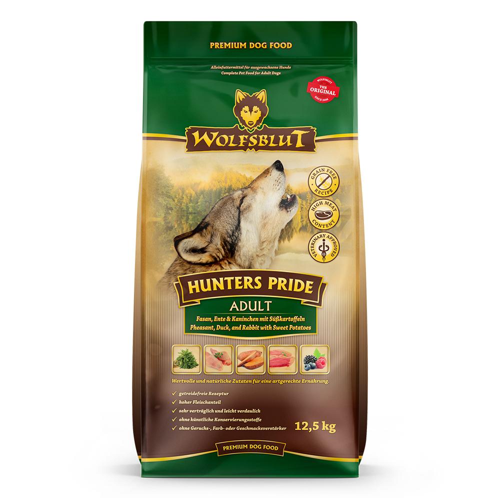 petspremium Wolfsblut Hunters Pride - Fasan Ente und Kaninchen Adult Trockenfutter 12 5 kg Auslauf