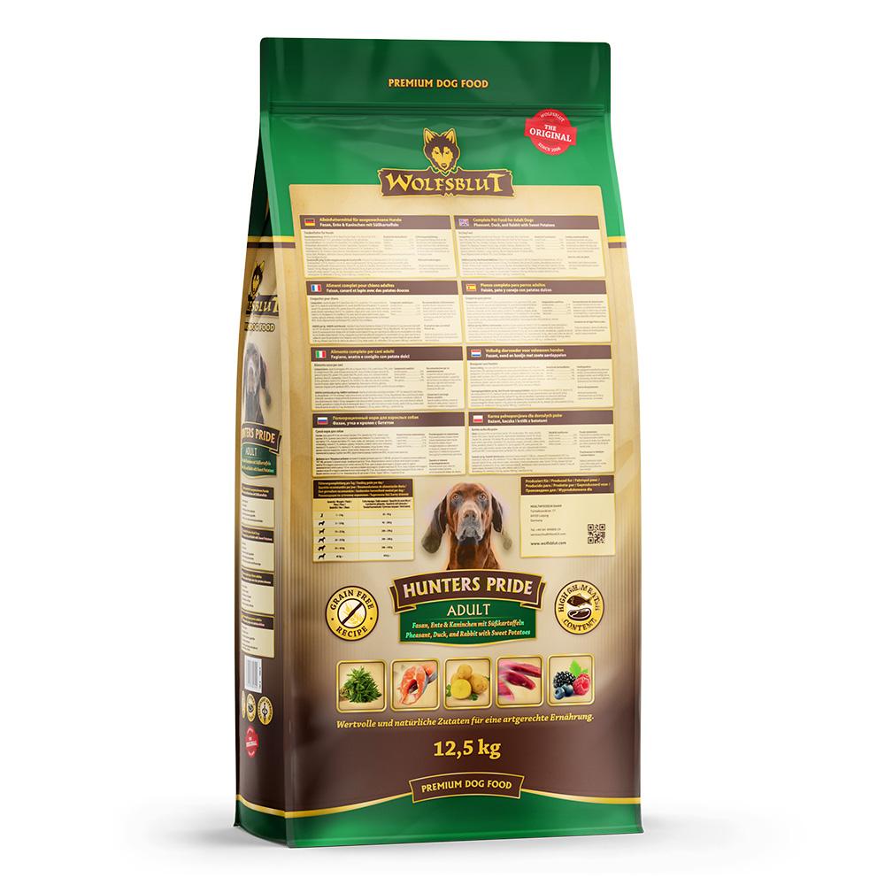 petspremium Wolfsblut Hunters Pride - Fasan Ente und Kaninchen Adult Trockenfutter 12 5 kg Auslauf