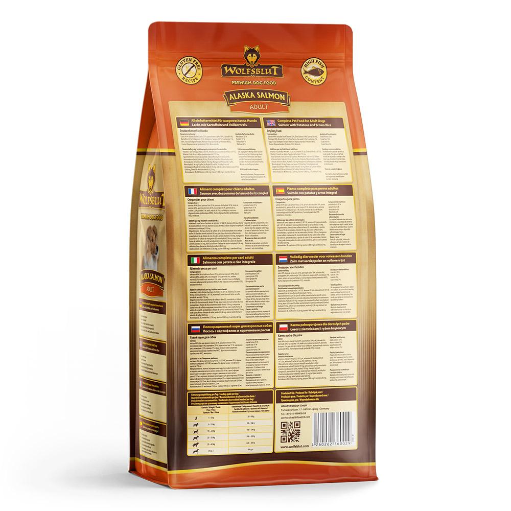 petspremium Wolfsblut Alaska Salmon - Lachs und Kartoffeln Adult Trockenfutter 29 kg Lagerräumung