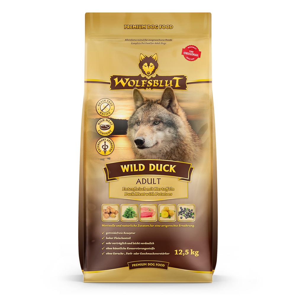 petspremium Wolfsblut Wild Duck - Ente und Kartoffel Adult Trockenfutter 29 kg Kostenlose Rückgabe