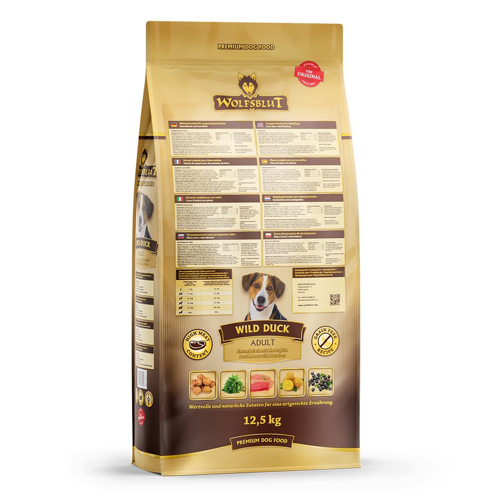petspremium Wolfsblut Wild Duck - Ente und Kartoffel Adult Trockenfutter 29 kg Kostenlose Rückgabe