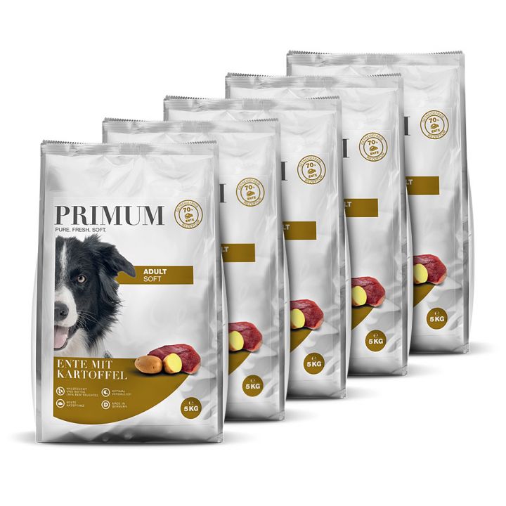petspremium Primum Ente mit Kartoffel Soft Trockenfutter 5 x 5 kg Discount Store für neue Produkte