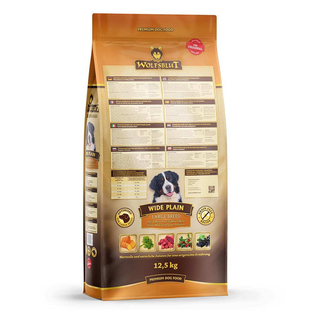 petspremium Wolfsblut Wide Plain - Pferdefleisch und Süßkartoffel Large Breed Trockenfutter 2 x 12 5 kg 2025