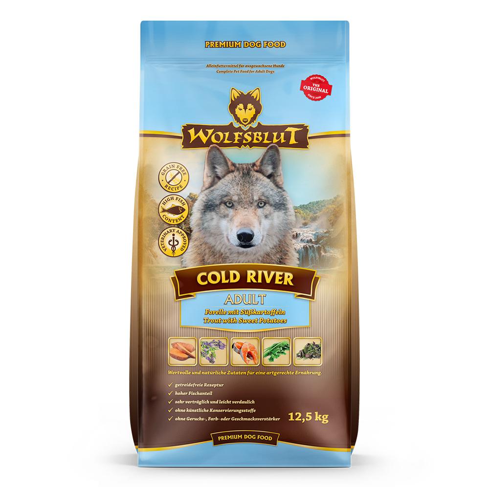 petspremium Wolfsblut Cold River - Forelle und Süßkartoffel Adult Trockenfutter 12 5 kg Auslauf