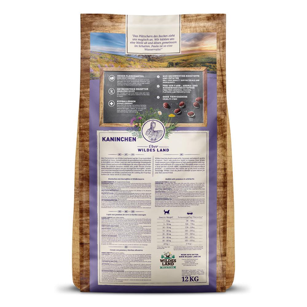 petspremium Wildes Land Kaninchen mit Kartoffeln und Wildkräutern Classic Adult Trockenfutter 2 x 12 kg Günstiger Verkauf