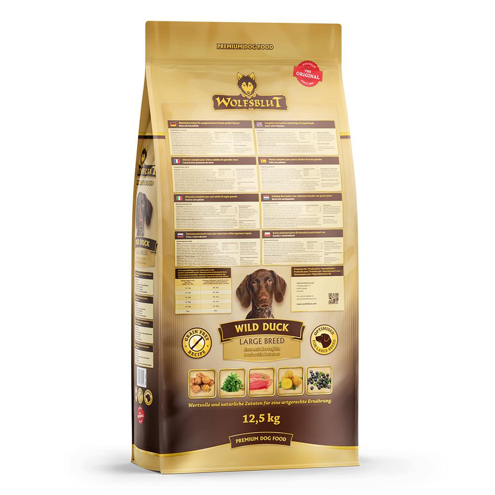 petspremium Wolfsblut Wild Duck - Ente und Kartoffel Large Breed Trockenfutter 12 5 kg Kostenloser Versand