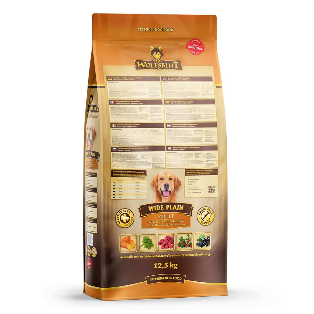 petspremium Wolfsblut Wide Plain - Pferdefleisch und Süßkartoffel Adult Trockenfutter 29 kg Rabatt