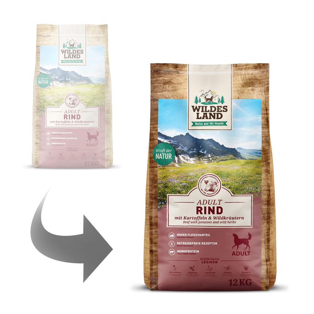 petspremium Wildes Land Rind mit Kartoffeln und Wildkräutern Classic Adult Trockenfutter 2 x 12 kg Exklusivangebot